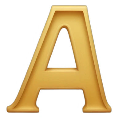 capital letter A sticker