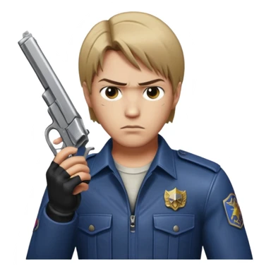 Leon s kennedy took his pistol sticker