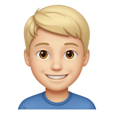 make a boy smiling REALLY big  sticker