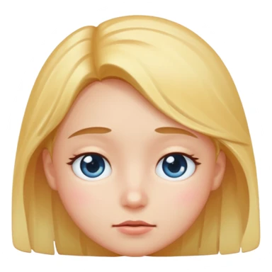 Blushy face watery eyes shy sticker