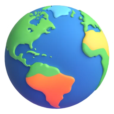 abstract earth being formed, cosmic origins sticker