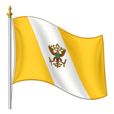 Vatican city flag sticker