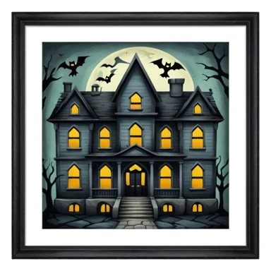 hunted hostel sticker