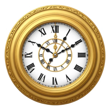 Clock strike 12 midnigh arive sticker