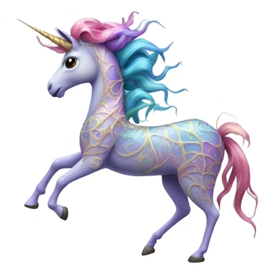 Unicorn as a spider sticker