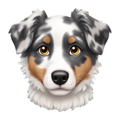 merle australian shepherd puppy sticker
