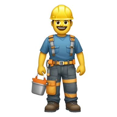 constructor con gesto de abrobacion pulgar arriba sticker