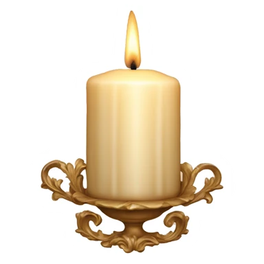 Vintage rococo candle sticker