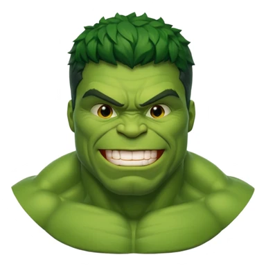 Smiling hulk sticker