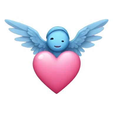 A little heart with wings sticker