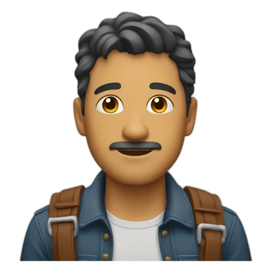 hombre canoso sticker