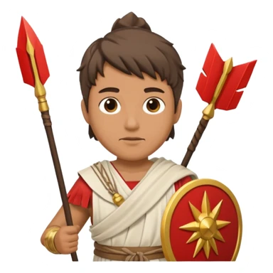 man with eros clothes and arrows sticker