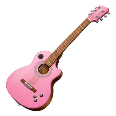 Guitarra rosa sticker