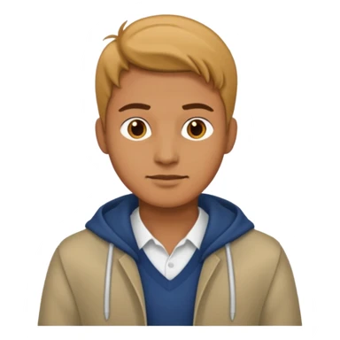 man, shot from the center of the chest, but wearing clothes sticker