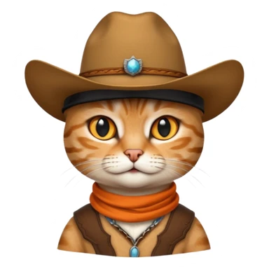 cowboy cat sticker