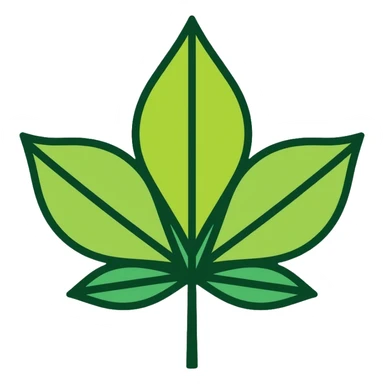 Green Party leaf logo sticker