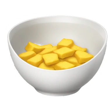 a white bowl filled with yellow flat crips  sticker
