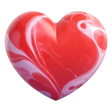 marble heart sticker