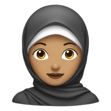 Woman with hijab sticker