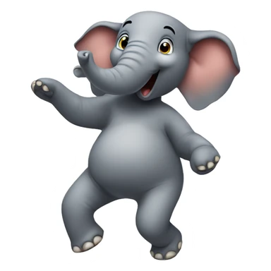 Elephant dancing  sticker