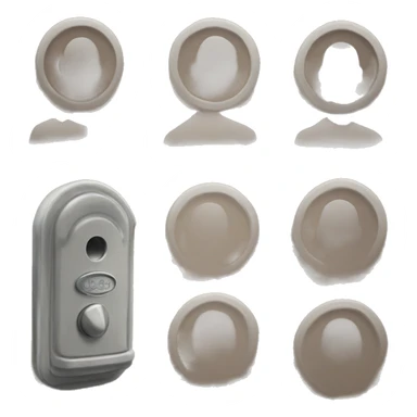 Person ringing doorbell sticker