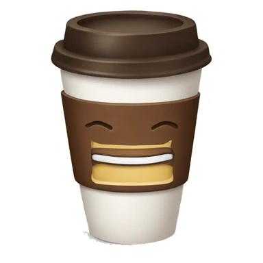 A cup of warm coffee  sticker