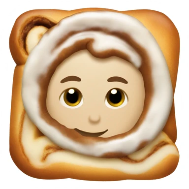 Create a cinnamon roll  sticker