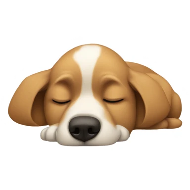 Dog asleep sticker
