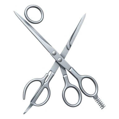 Scissors medical sticker
