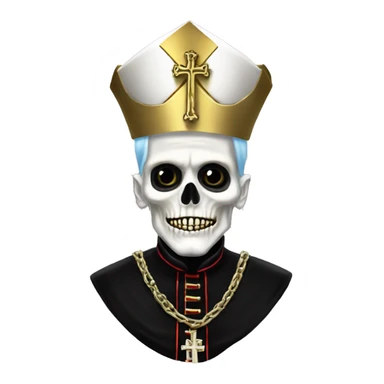 Papa emeritus skeleton pope sticker