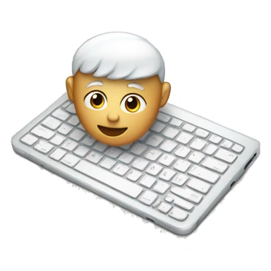 Apple iPad with keyboard sticker