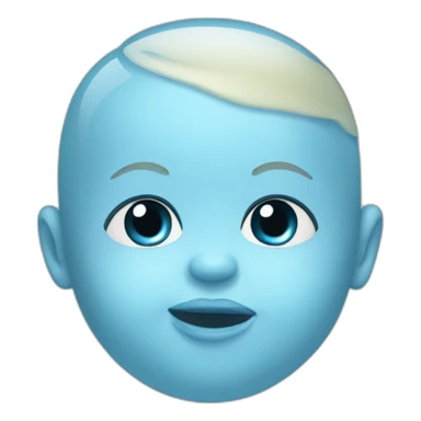 baby blue dummy sticker