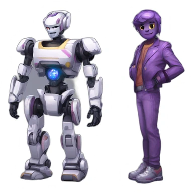 mecha Funtime freddy and bon bon sticker