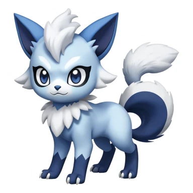 Meowstic-Absol-Pokémon-Fakémon-hybrid-creature (full body) sticker
