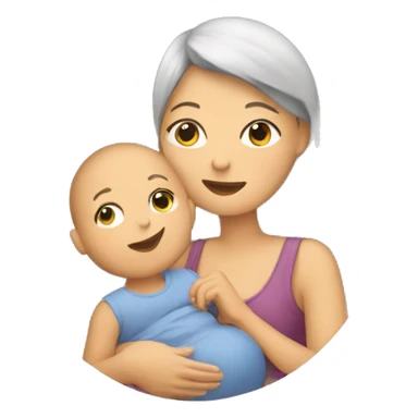 Mum and baby  sticker