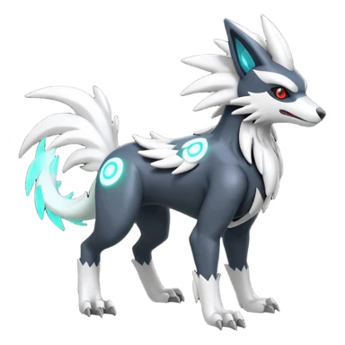 Mightyena-Silvally-Fakémon-hybrid-creature (full body)  sticker