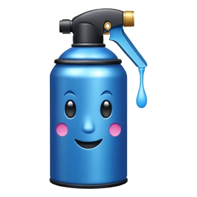 blue Spray Paint Can sticker