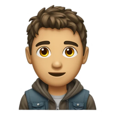 Jeune homme qui se frappe la tête  sticker