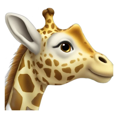 Girafe sur éléphant sticker