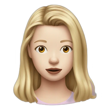 blonde mia goth sticker