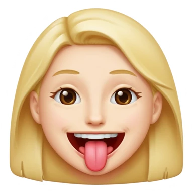 Smile with a tongue sticker