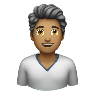 person with waves expanding to the sides sticker