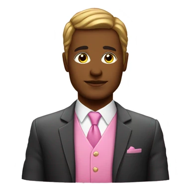 Lawyer wearing pink with sparkles sticker