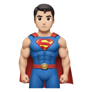 Superman in gi sticker