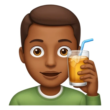 Emoji tomando chimarrão  sticker