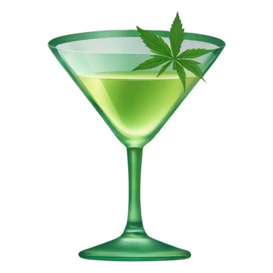 Weed martini  sticker