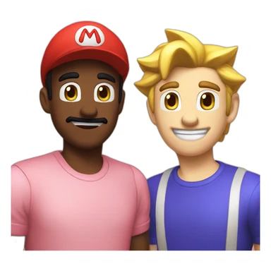 gay-mario-sonic-couple sticker