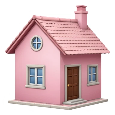 pink house small sticker