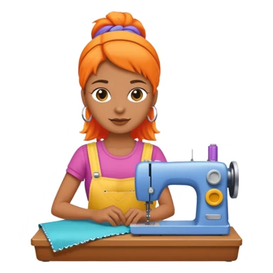 a creative clothing maker sticker