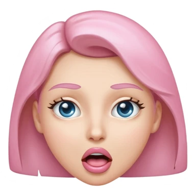 Person with sparkling eyes and open mouth staring in amazement  sticker